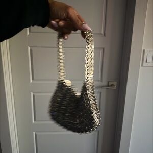 SHEIN Metallic Silver Mini Bag